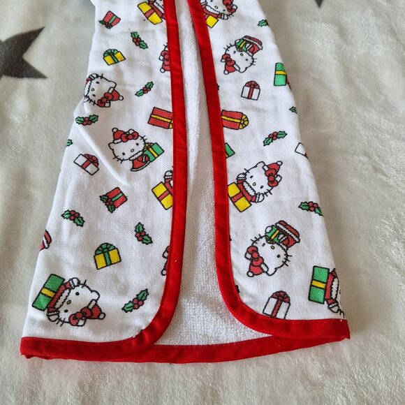 Hello Kitty Head With Red Bow Christmas Holiday Gift Decor Kitchen Hand‎ Towel - Picture 8 of 10